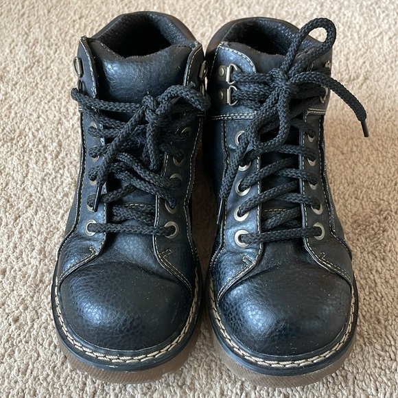 Vintage Faded Glory Chunky Sneakers W’s 8 Y2K 90’s Combat Boot Black Grunge Shoe - Picture 5 of 16